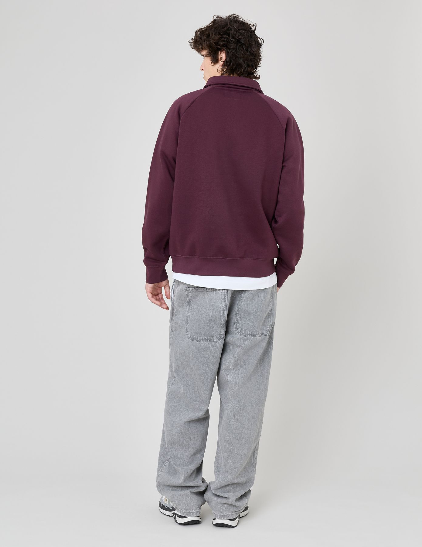 Sweat col polo zippé