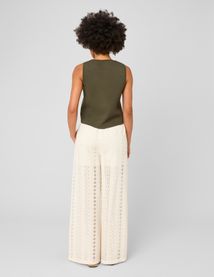 Pantalon broderie anglaise