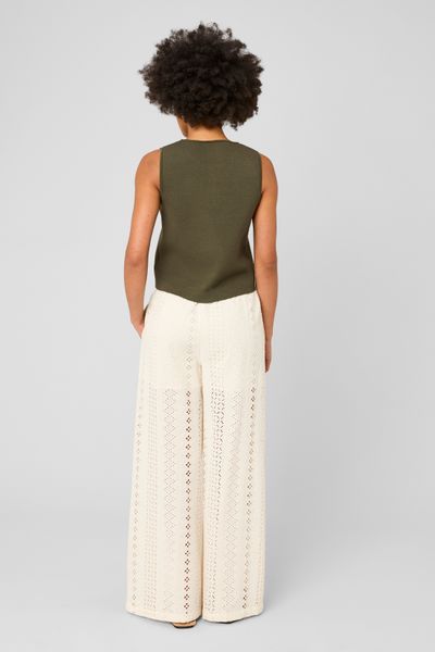 Pantalon broderie anglaise