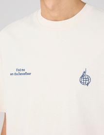 T-shirt broderie poitrine