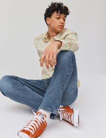 Jean straight double stone used