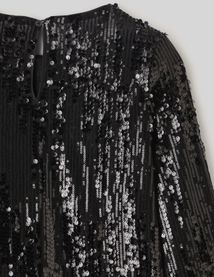 T-shirt manches longues sequins