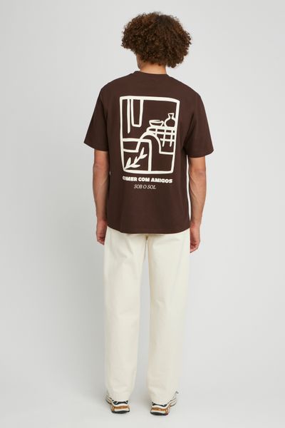 T-shirt gaufré imprimé