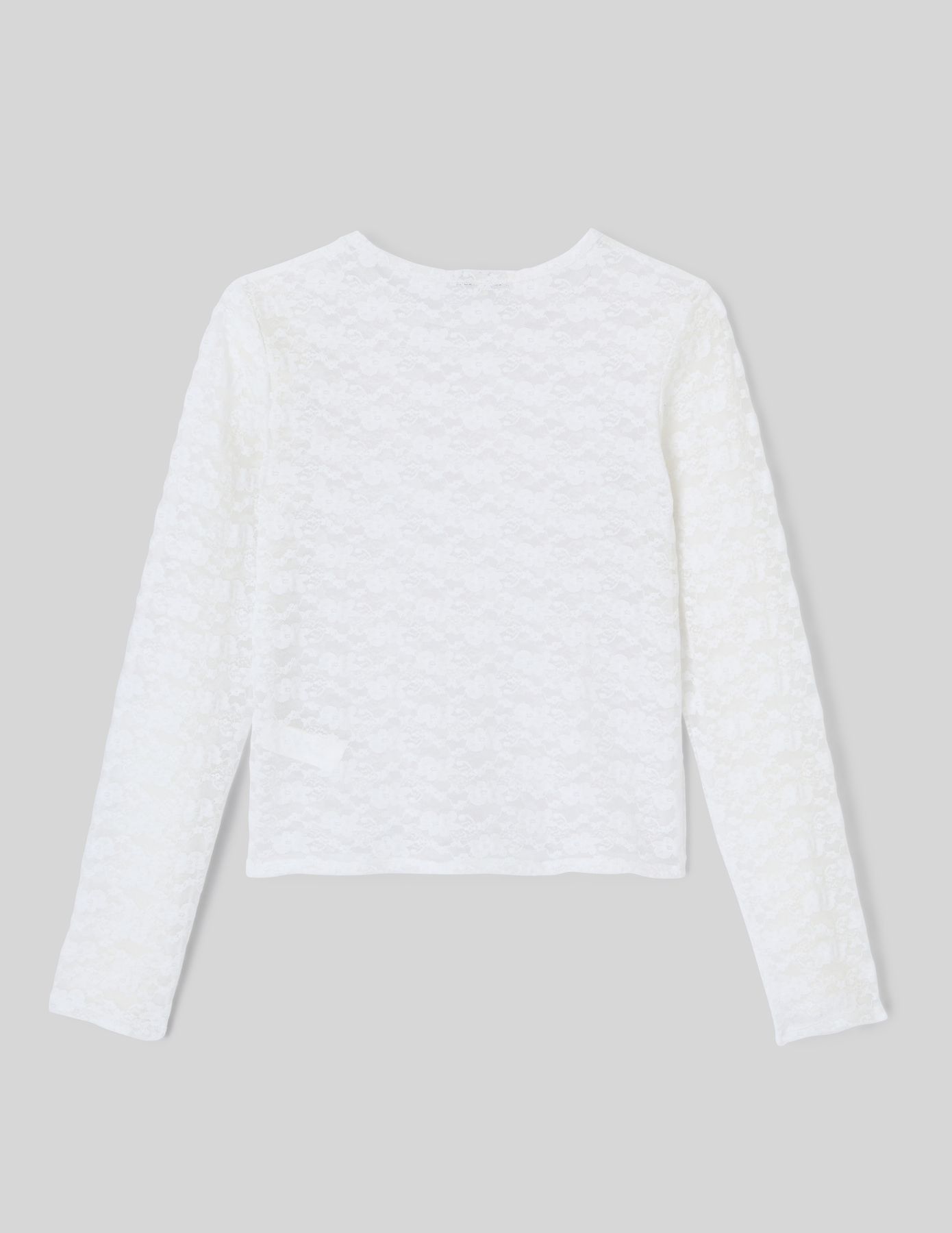 T-shirt dentelle manches longues