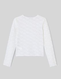 T-shirt dentelle manches longues