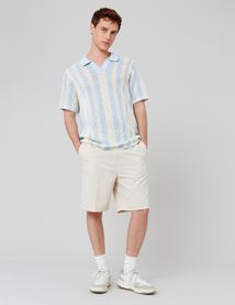 Polo matière fantaisie