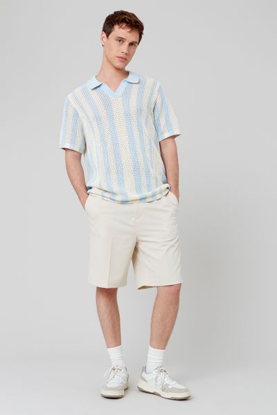 Polo matière fantaisie