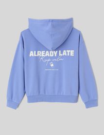 Sweat &agrave; capuche imprim&eacute;