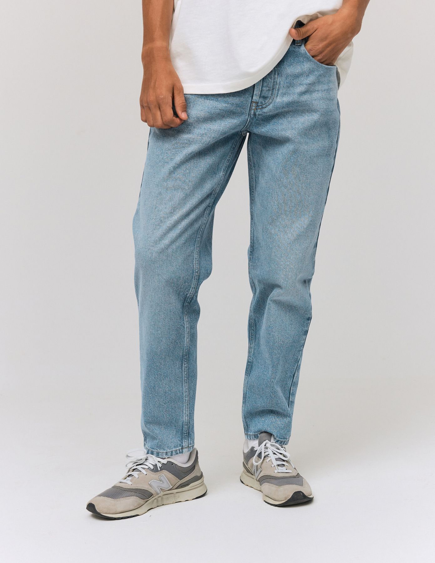 Jean relaxed double stone