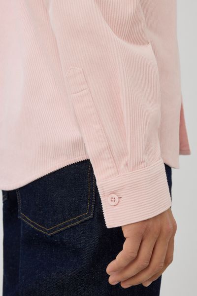 Chemise droite en velours