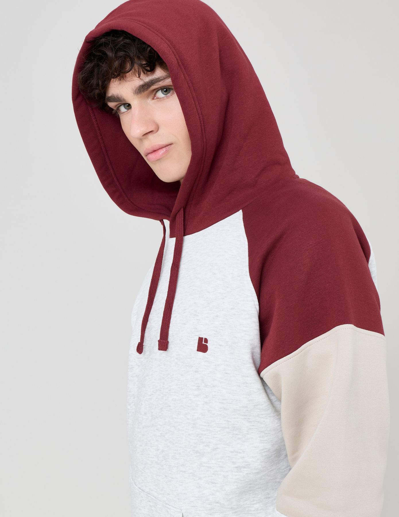 Sweat colorblock à capuche