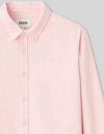 Chemise droite en velours