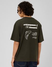 T-shirt imprim&eacute; devant / dos