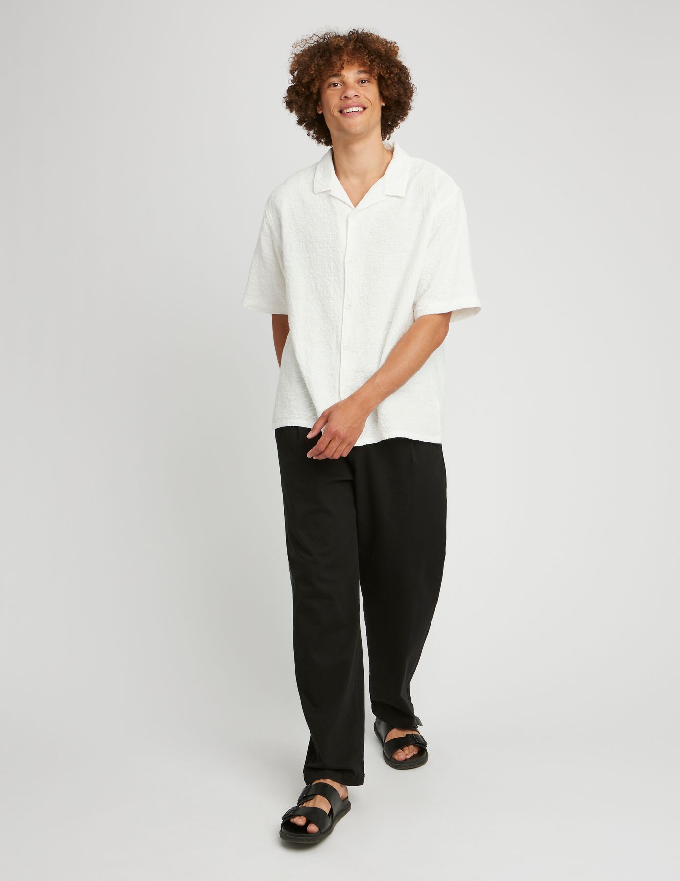 Chemise manches courtes jacquard
