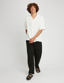 Chemise manches courtes jacquard