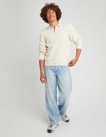 Pull col polo zippé