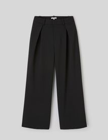 Pantalon large &agrave; pinces