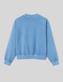 Sweat délavé brodé