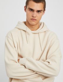 Sweat à capuche cotélé