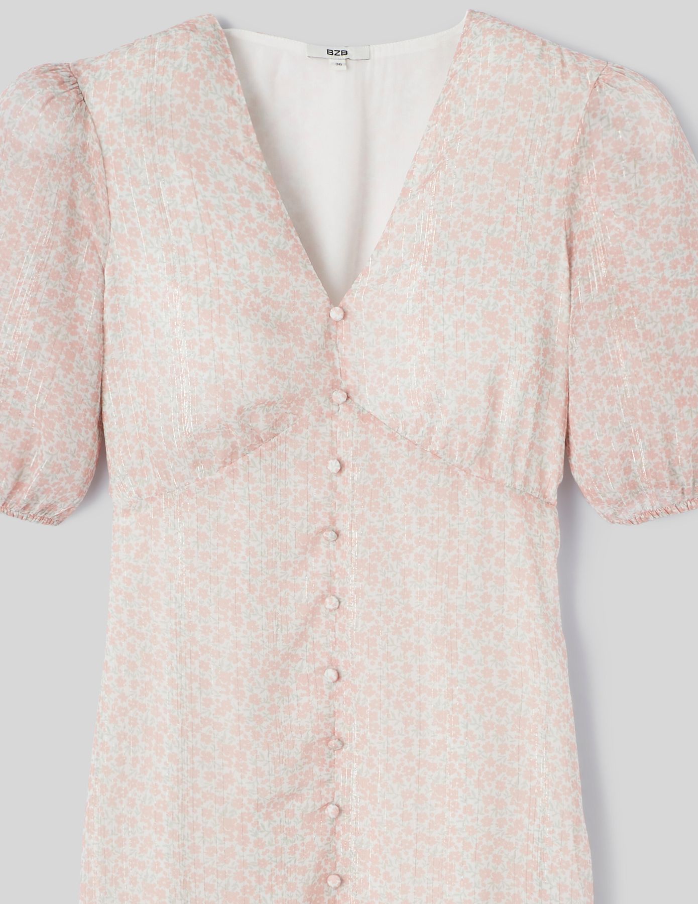 Robe courte imprimée en polyester recyclé