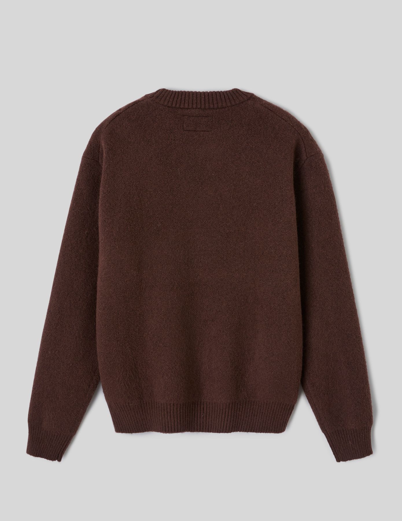 Pull col rond jacquard