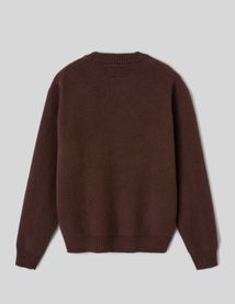 Pull col rond jacquard