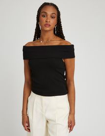 T-shirt col bardot