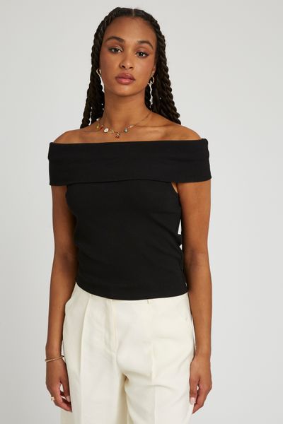 T-shirt col bardot