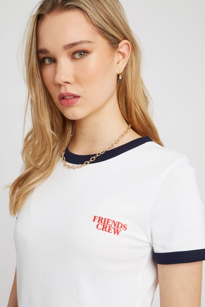 T-shirt imprimé bicolore