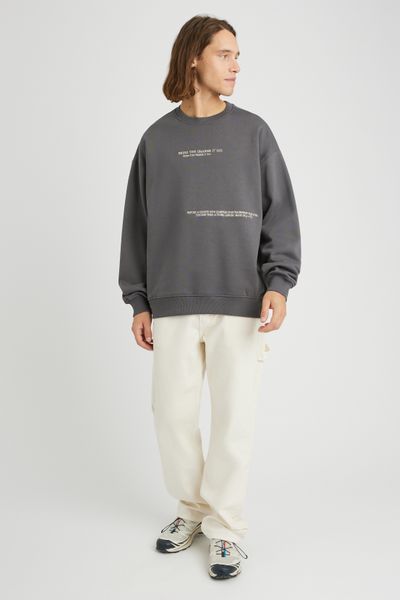 Sweat col rond brod&eacute;