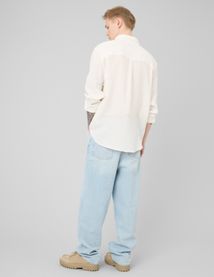 Chemise manches longues gaze de coton