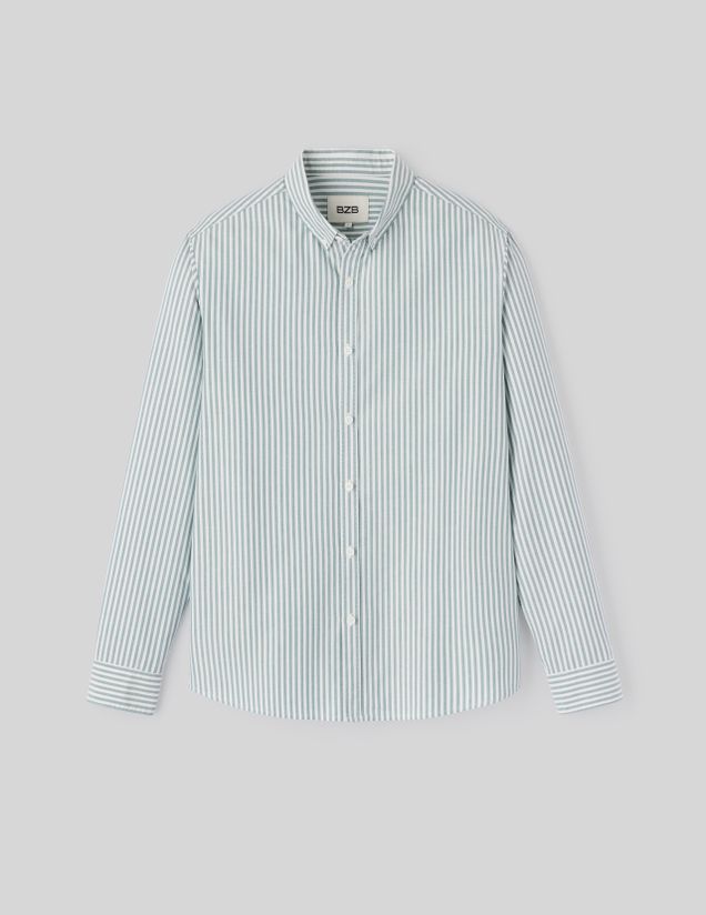 Chemise rayée droite