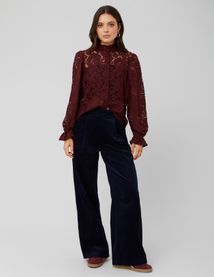 Pantalon velours pinces