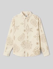 Chemise imprim&eacute;e en velours