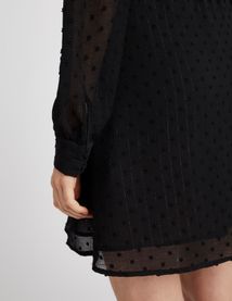 Robe courte en plumetis