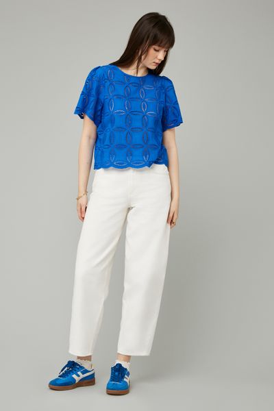 Blouse en broderie anglaise