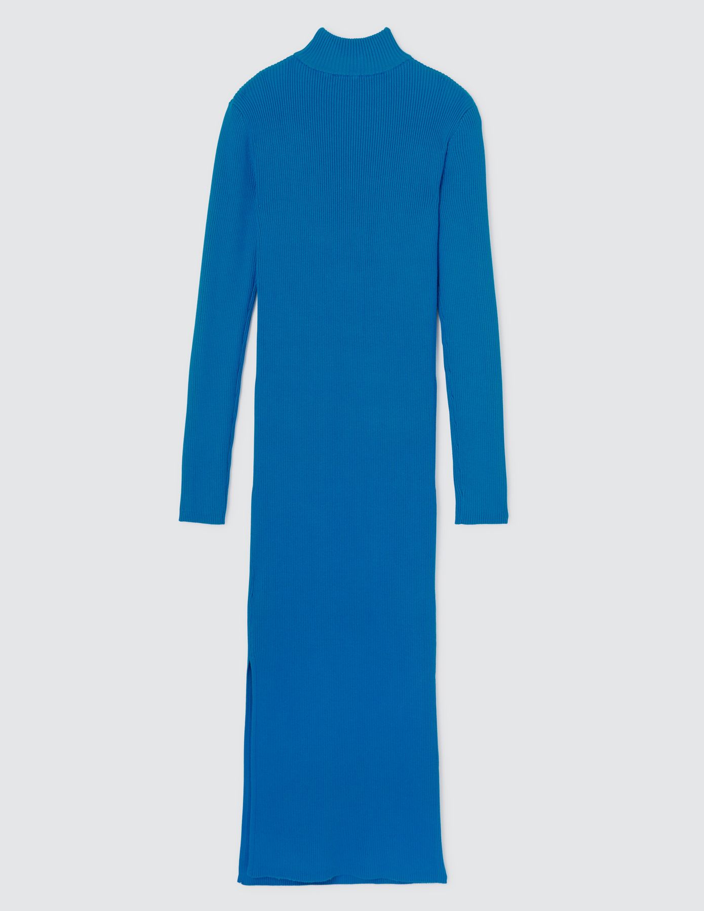 Robe longue à cotes