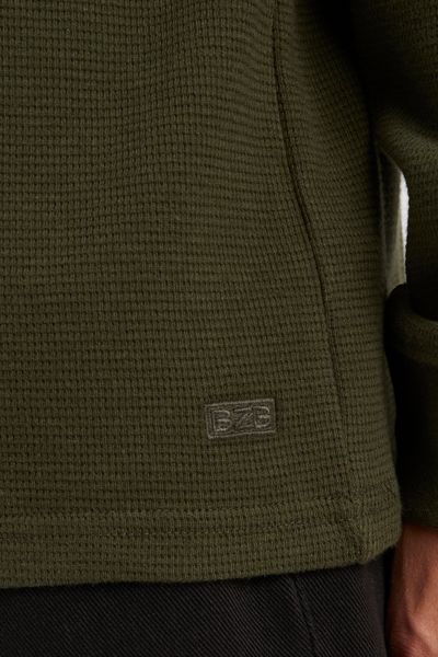 T-shirt gaufr&eacute; manches longues