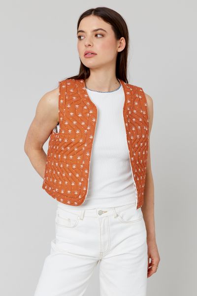 Veste sans manches réversible