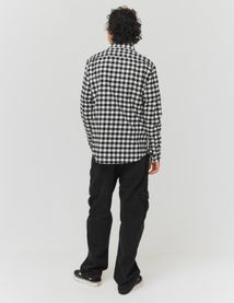Chemise droite à carreaux
