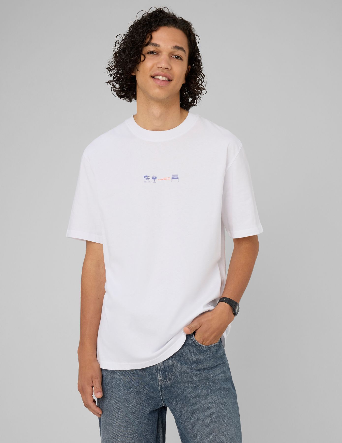 T-shirt imprim&eacute; devant/dos