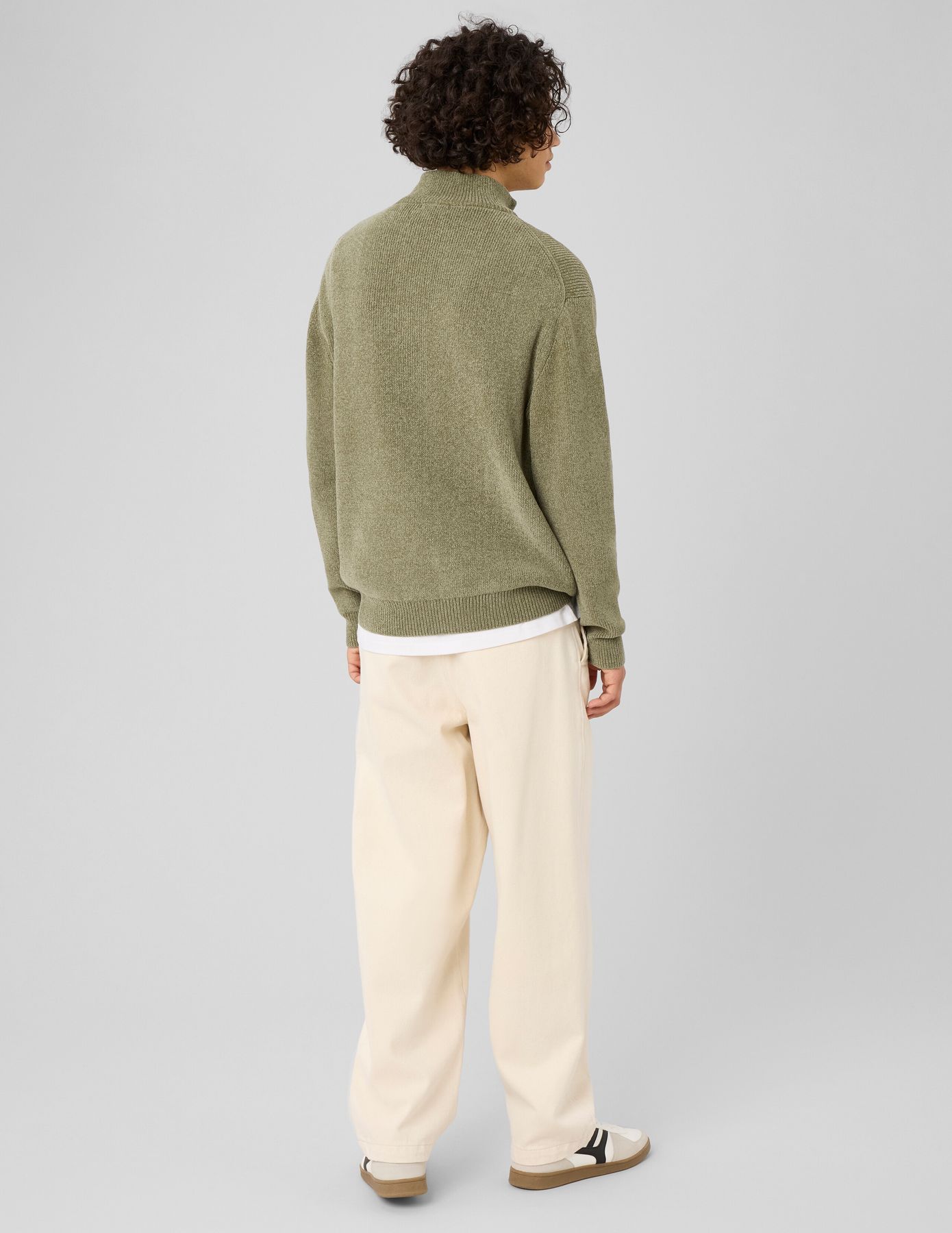 Pull chenille col montant