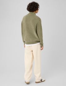 Pull chenille col montant