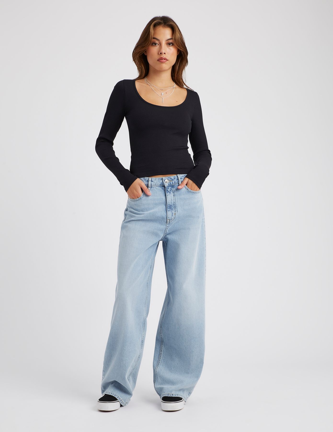 T-shirt manches longues uni