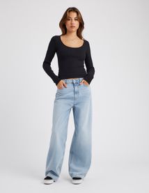 T-shirt manches longues uni