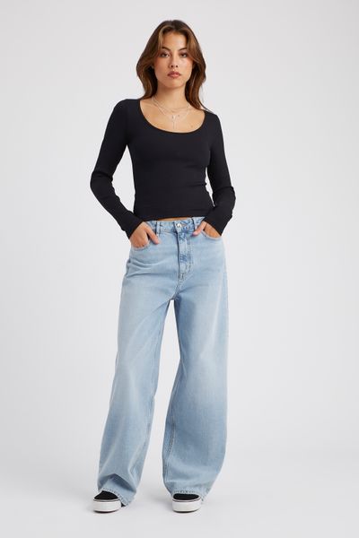 T-shirt manches longues uni