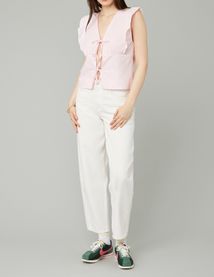 Top sans manches ray&eacute;