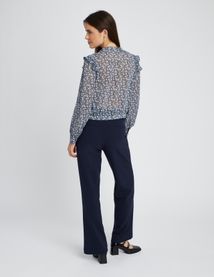 Chemise en voile imprimée