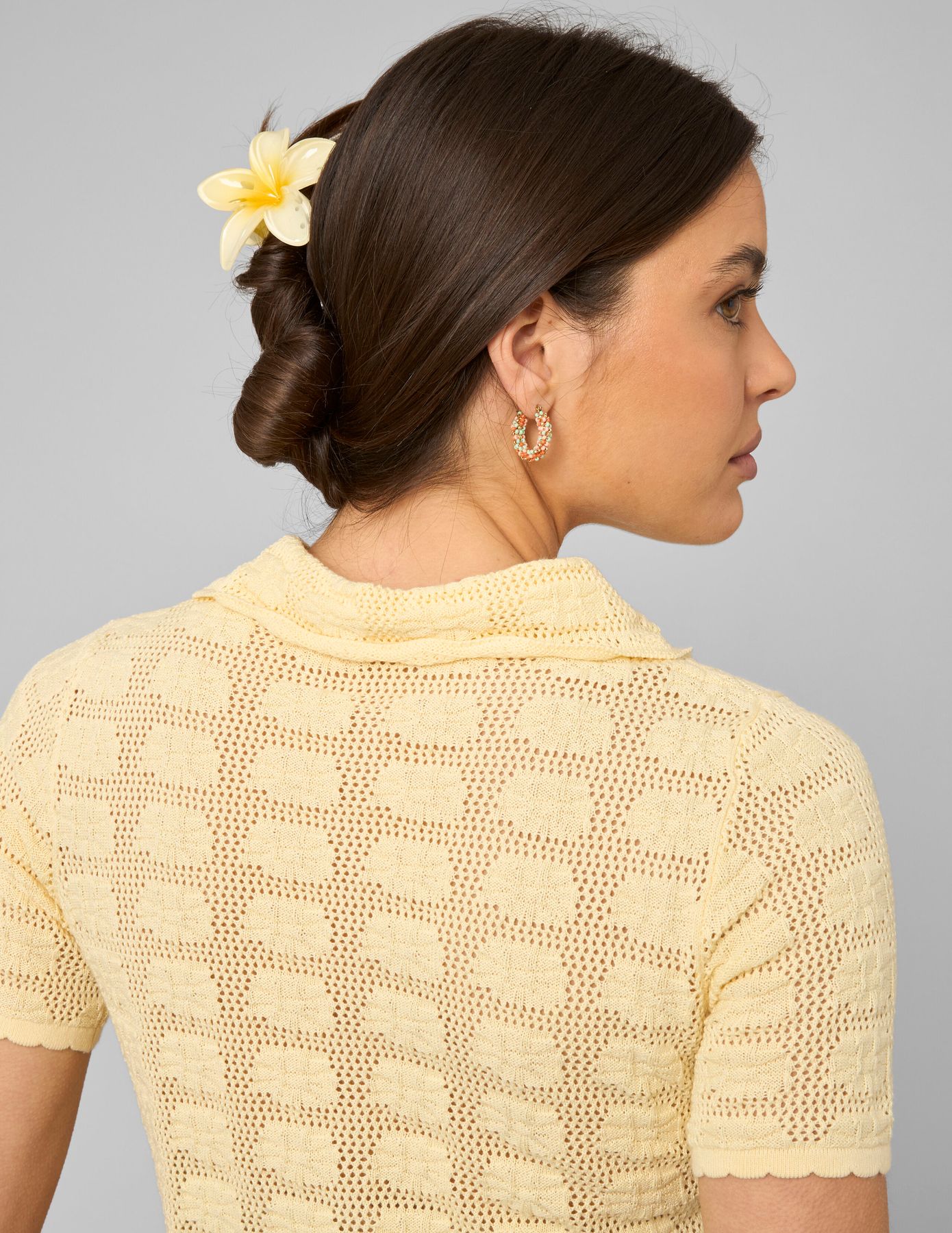 Gilet col polo en crochet