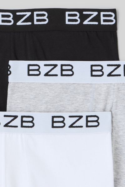 Lot de 3 boxers unis